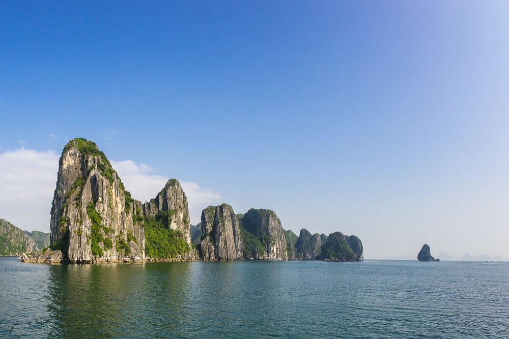 Felsen in der Halong-Bucht